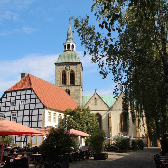 Ägidiuskirche zu Wiedenbrück (Altertumskommission). (vergrößerte Bildansicht wird geöffnet)