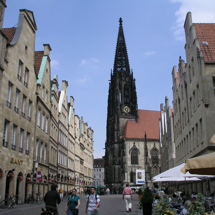 Etappe 4 - Prinzipalmarkt und St. Lamberti zu Münster (Altertumskommission). (vergrößerte Bildansicht wird geöffnet)