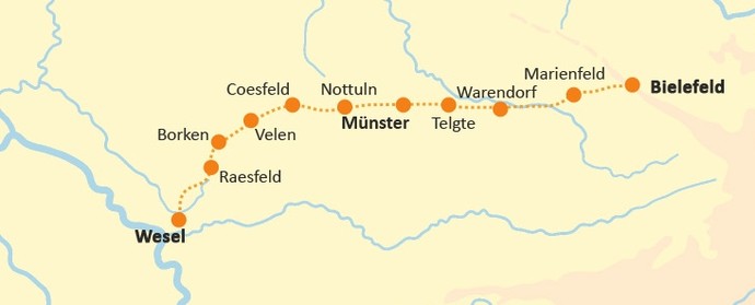 Kartenansicht von Weg 4 (Altertumskommission).