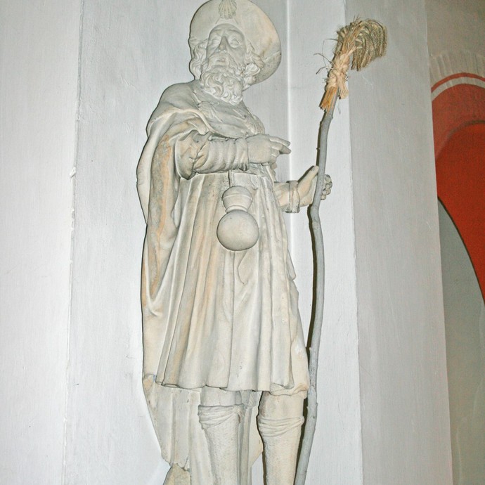 Statue des hl. Jakobus in Coesfeld (Altertumskommission). (vergrößerte Bildansicht wird geöffnet)