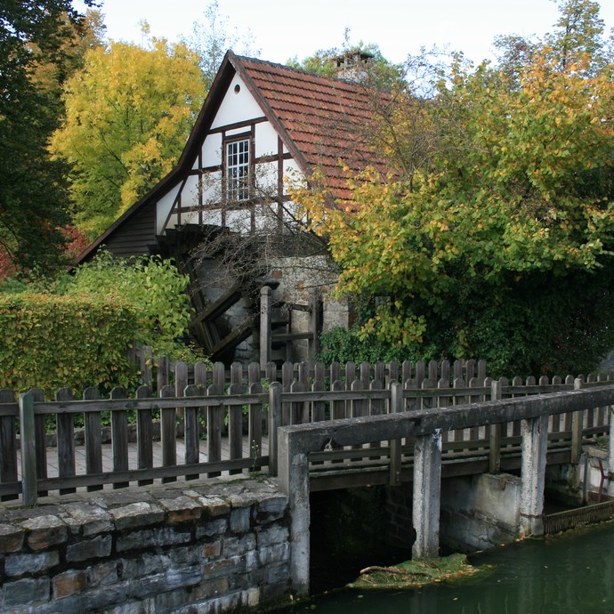 Mühle bei Salzkotten (Altertumskommission). (vergrößerte Bildansicht wird geöffnet)