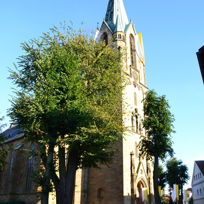 Kirche St. Lucia zu Harsewinkel (Altertumskommission). (vergrößerte Bildansicht wird geöffnet)
